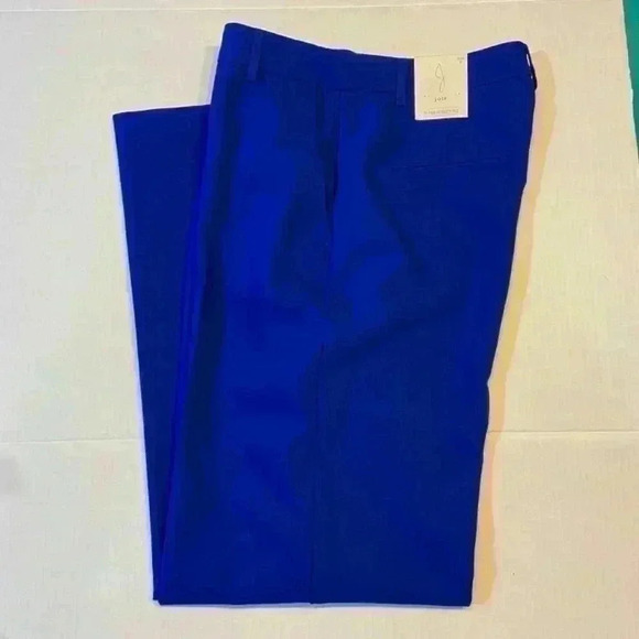Joie Women's Trouser Pants 8 Royal Blue High-Rise Straight Leg Career Office NWT - Picture 1 of 8